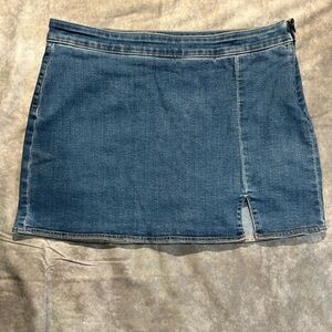 AEO denim mini skort
